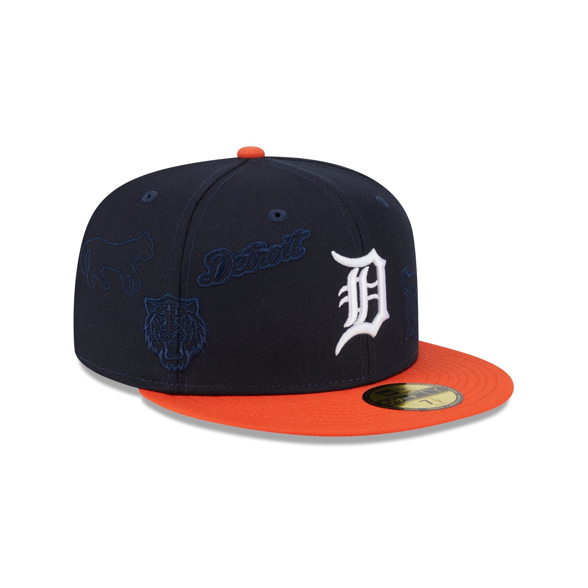 Detroit Tigers Multi Logo 59FIFTY Fitted Hat