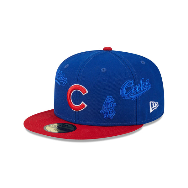 Chicago Cubs Multi Logo 59FIFTY Fitted Hat