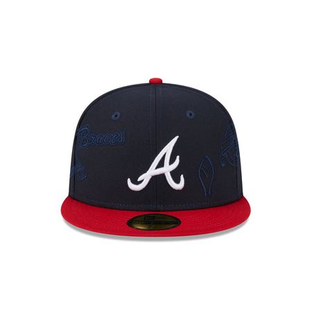 Men's New Era Graphite/Cardinal Atlanta Braves Cooperstown Collection 150th  Anniversary Titlewave 59FIFTY - Fitted Hat