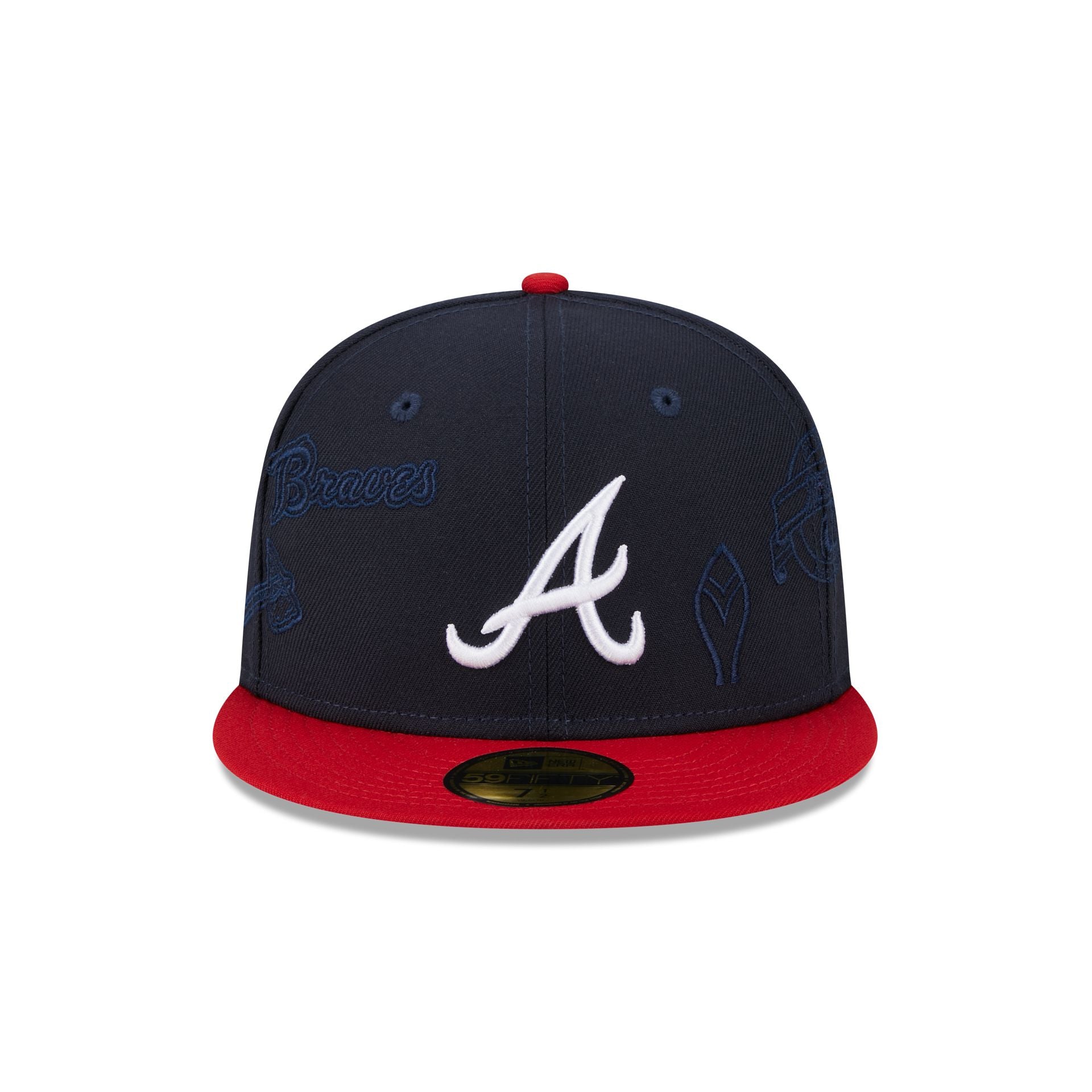 Atlanta Braves Multi Logo 59FIFTY Fitted Hat