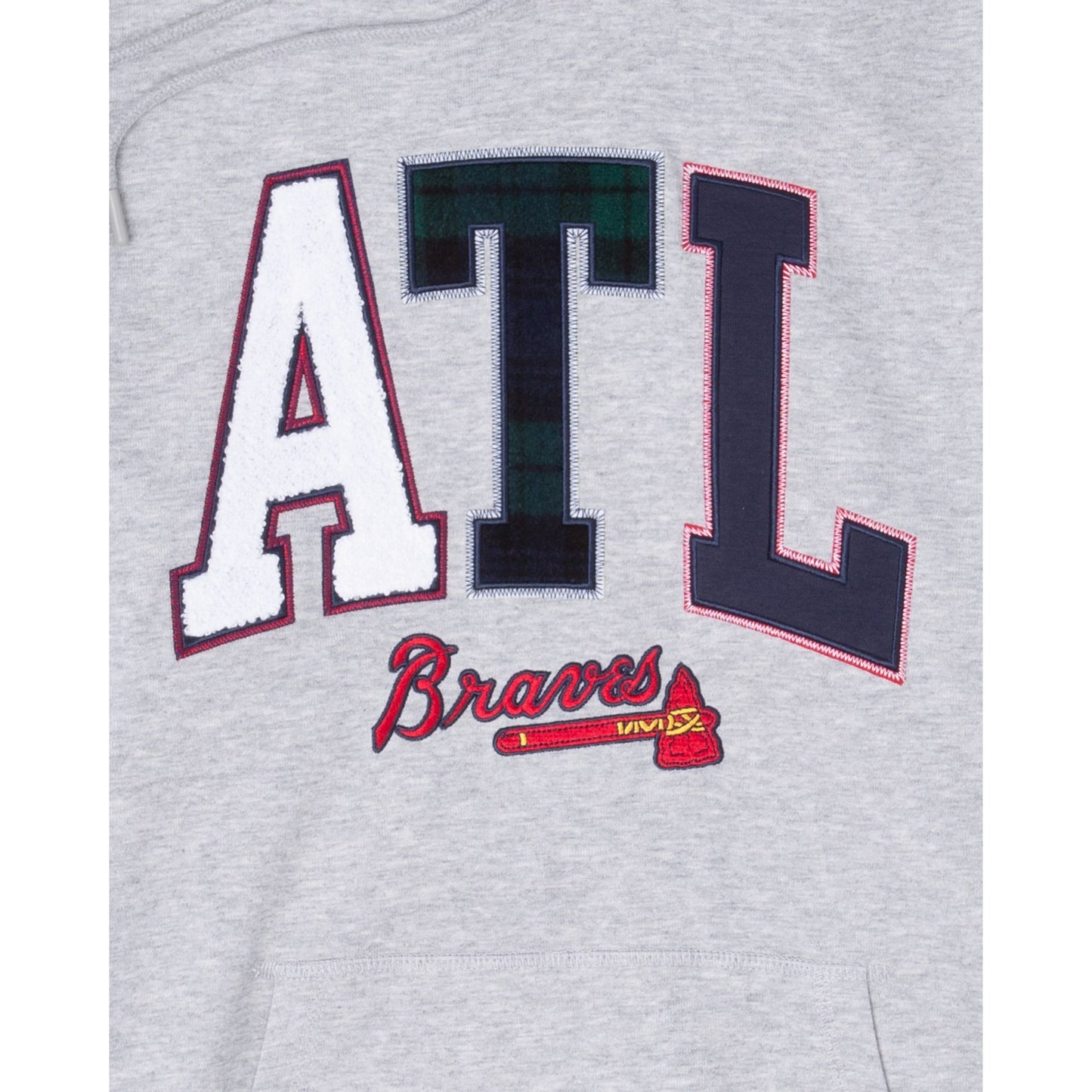 Atlanta Braves Plaid Hoodie