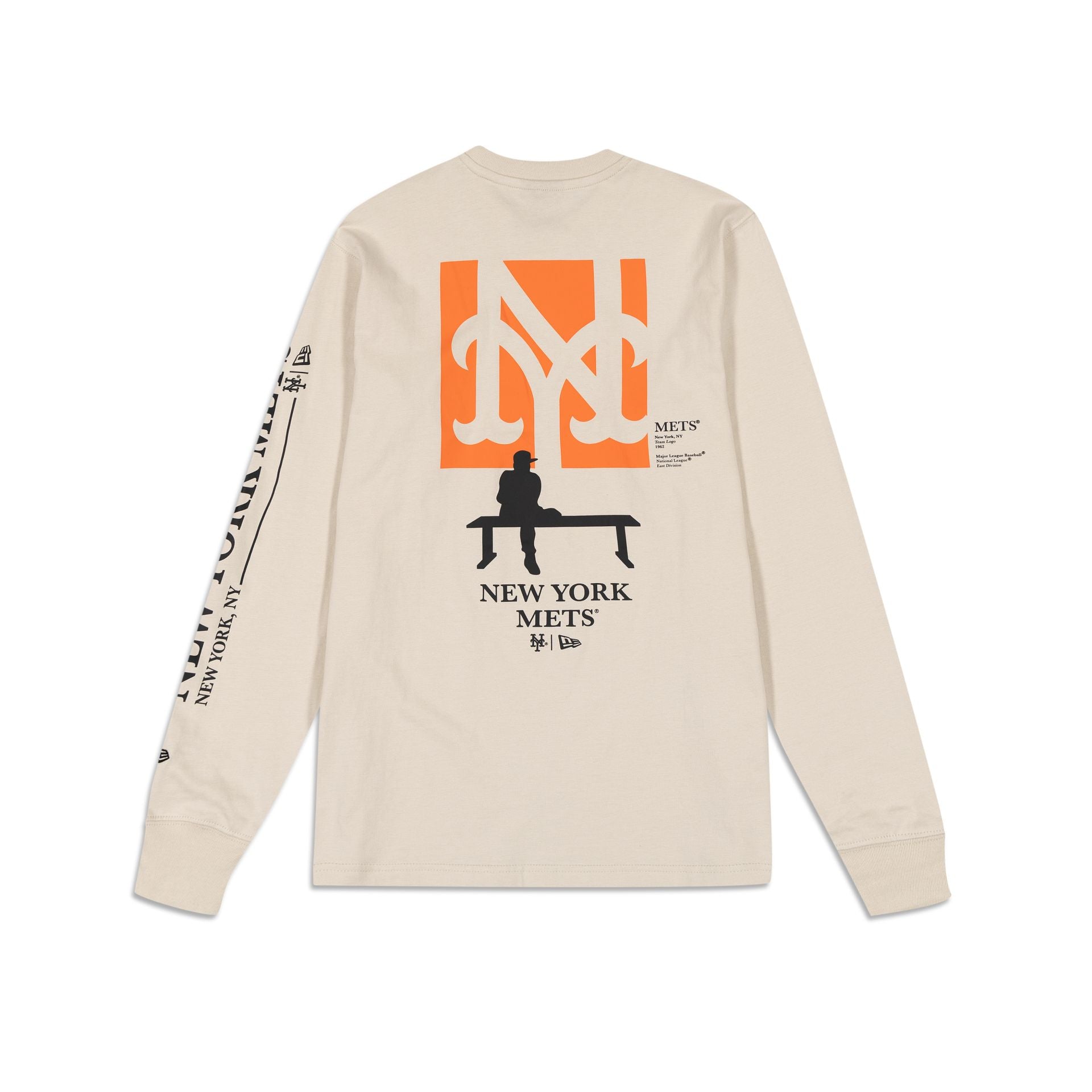 New York Mets Curated Customs Stone T Shirt