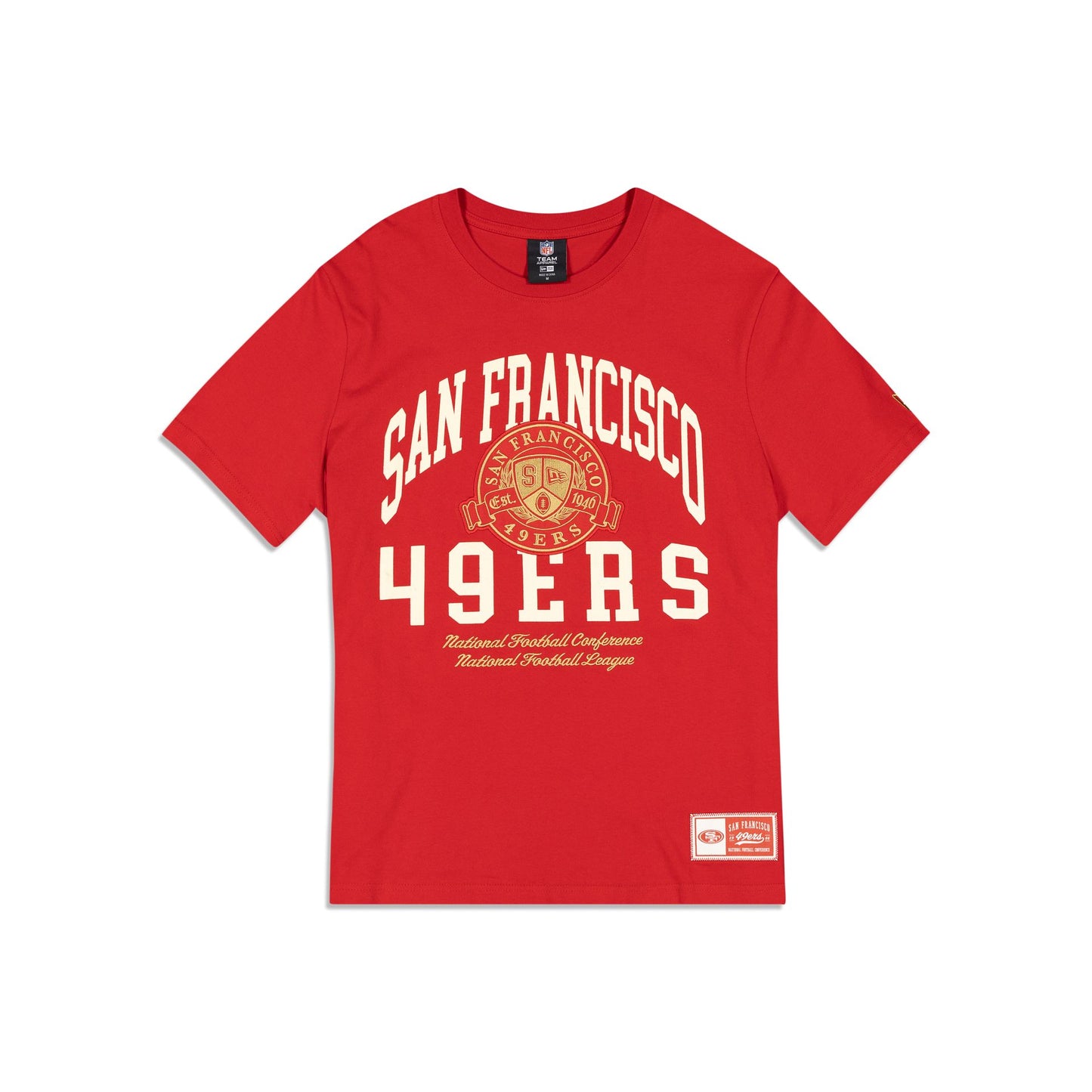 New Era San Francisco 49ers Classics Mens Short Sleeve Shirt (Red)