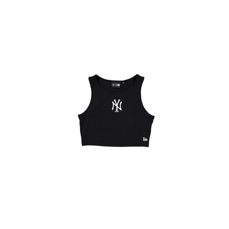 New York Yankees Women's Cropped Black Tank Top