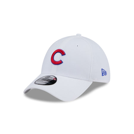 Chicago Cubs Optic White 39THIRTY Stretch Fit Hat