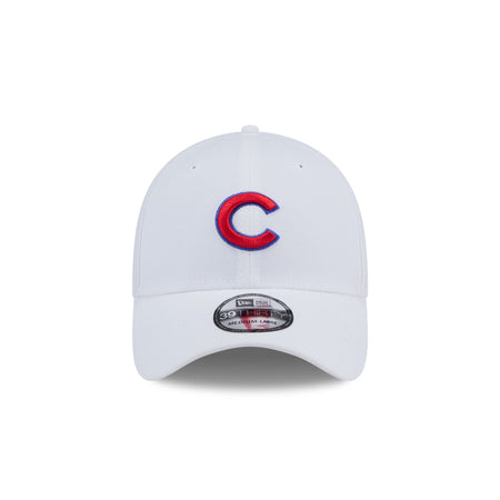 Chicago Cubs Optic White 39THIRTY Stretch Fit Hat