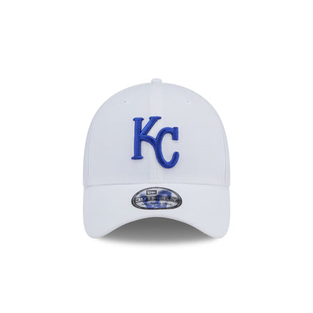 Kansas City Royals Optic White 39THIRTY Stretch Fit Hat