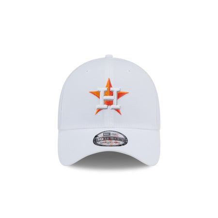 Houston Astros Optic White 39THIRTY Stretch Fit Hat