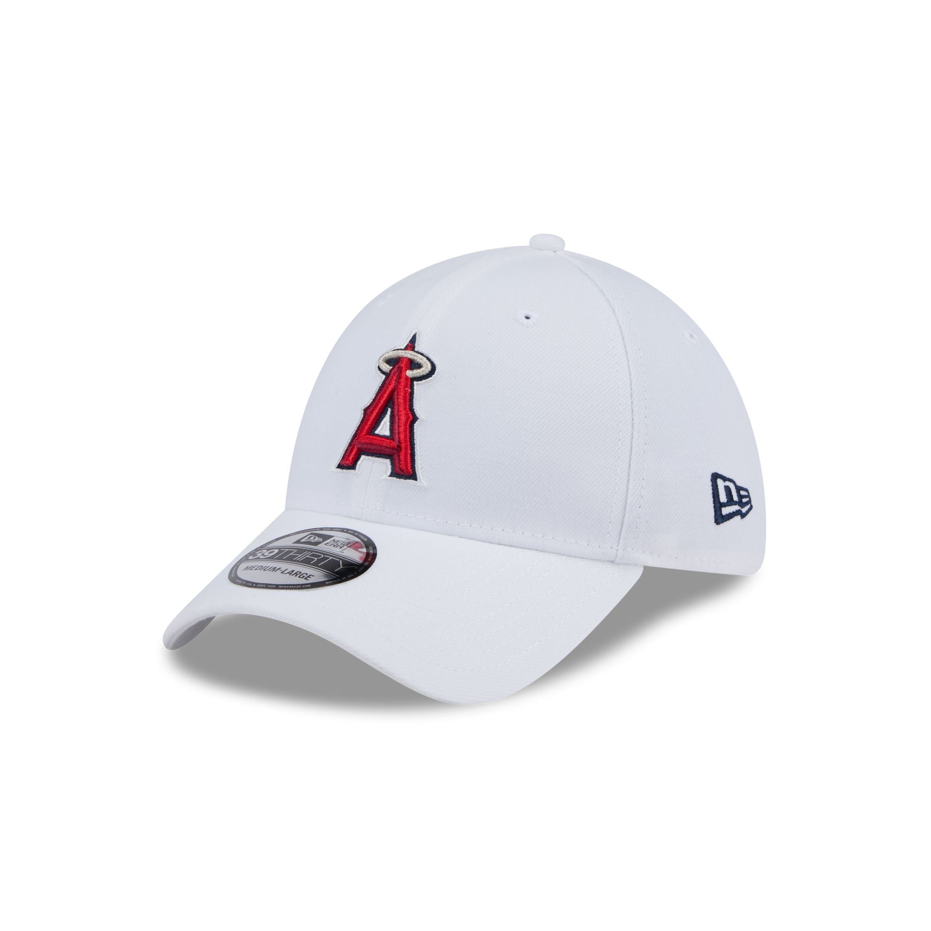 Los Angeles Angels Optic White 39THIRTY Stretch Fit Hat – New Era Cap