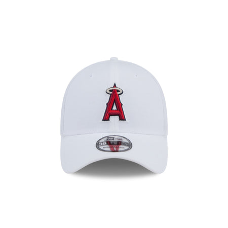 Los Angeles Angels Optic White 39THIRTY Stretch Fit Hat