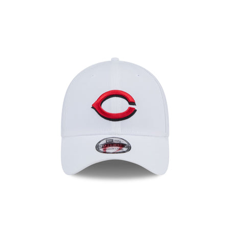 Cincinnati Reds Optic White 39THIRTY Stretch Fit Hat