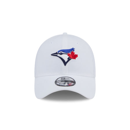 Toronto Blue Jays Optic White 39THIRTY Stretch Fit Hat