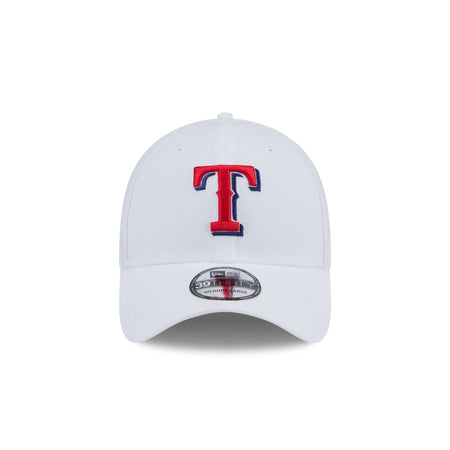 Texas Rangers Optic White 39THIRTY Stretch Fit Hat