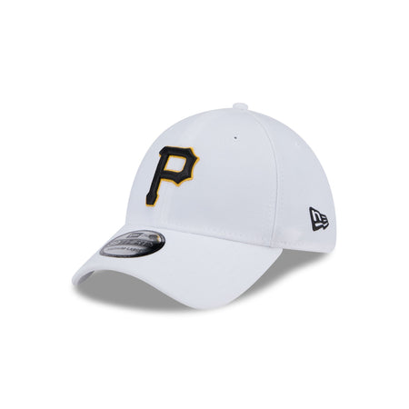 Pittsburgh Pirates Optic White 39THIRTY Stretch Fit Hat