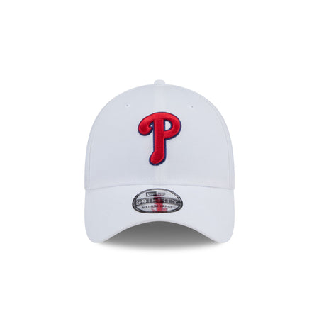 Philadelphia Phillies Optic White 39THIRTY Stretch Fit Hat