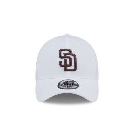 San Diego Padres Optic White 39THIRTY Stretch Fit Hat