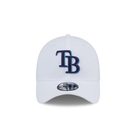 Tampa Bay Rays Optic White 39THIRTY Stretch Fit Hat