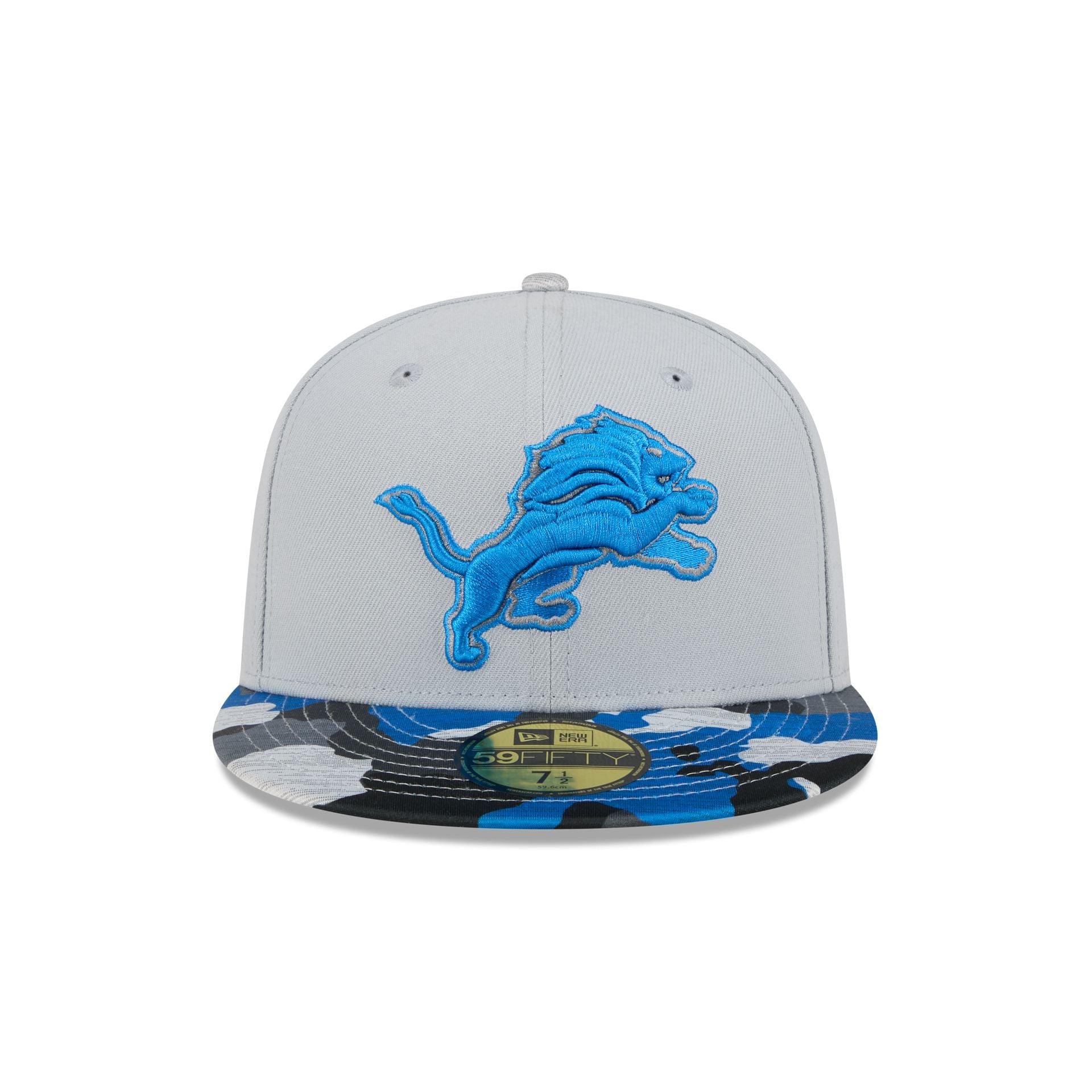 New era Detroit lions fitted deals hat 7 1/2