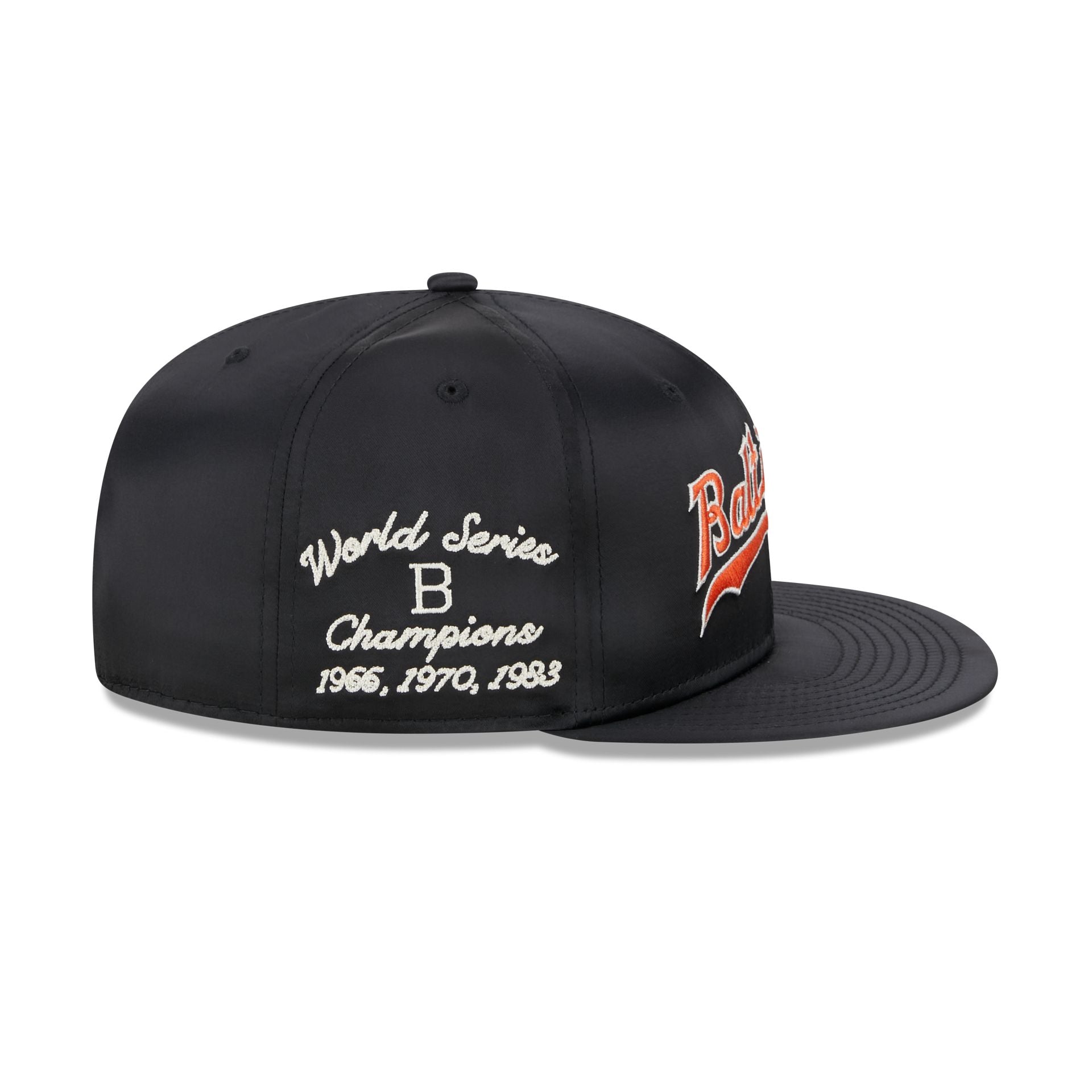 Baltimore Orioles Satin Script 9FIFTY Snapback Hat