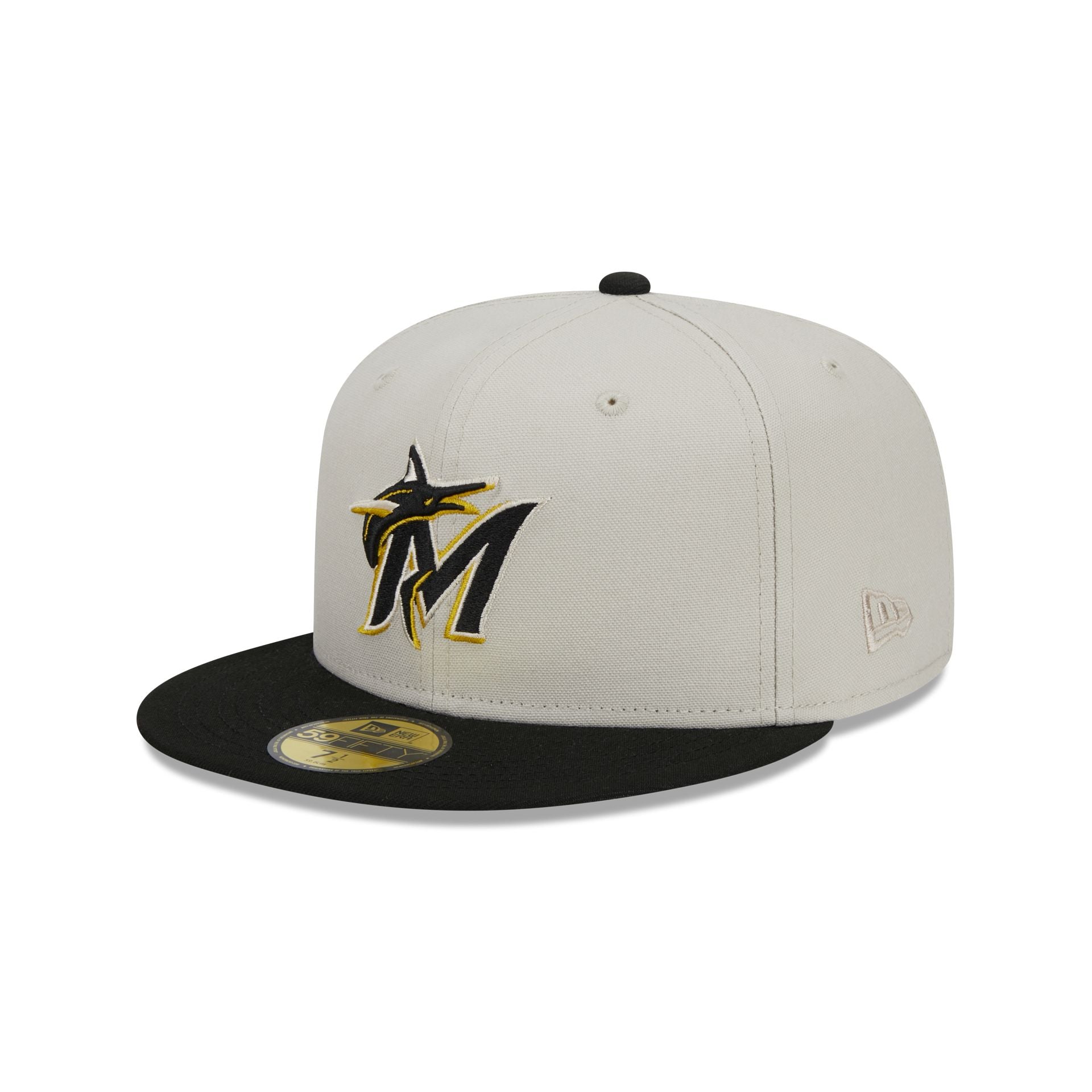 Miami Marlins Two Tone Stone 59FIFTY Fitted