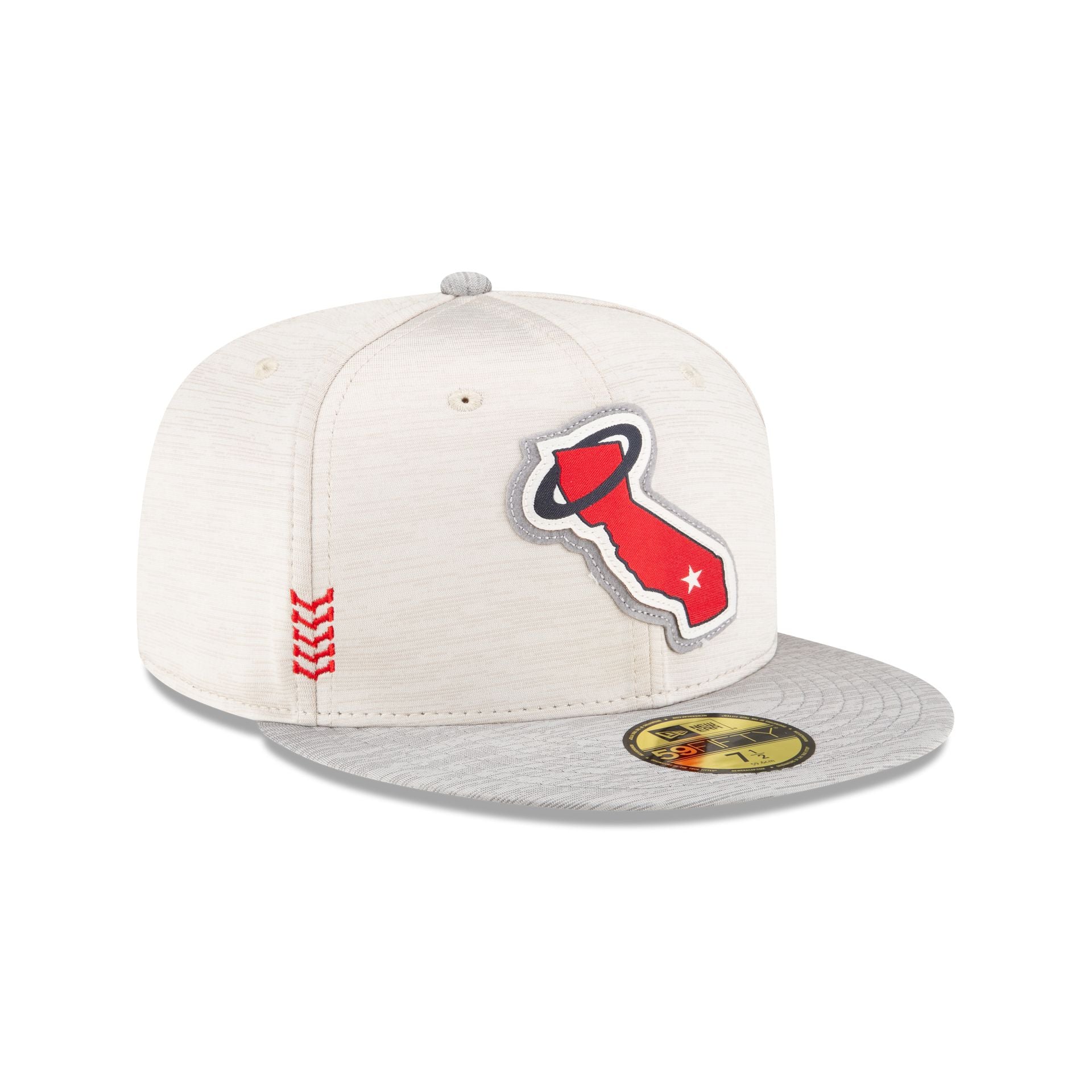 Los Angeles Angels 2024 Clubhouse Stone 59FIFTY Fitted Hat