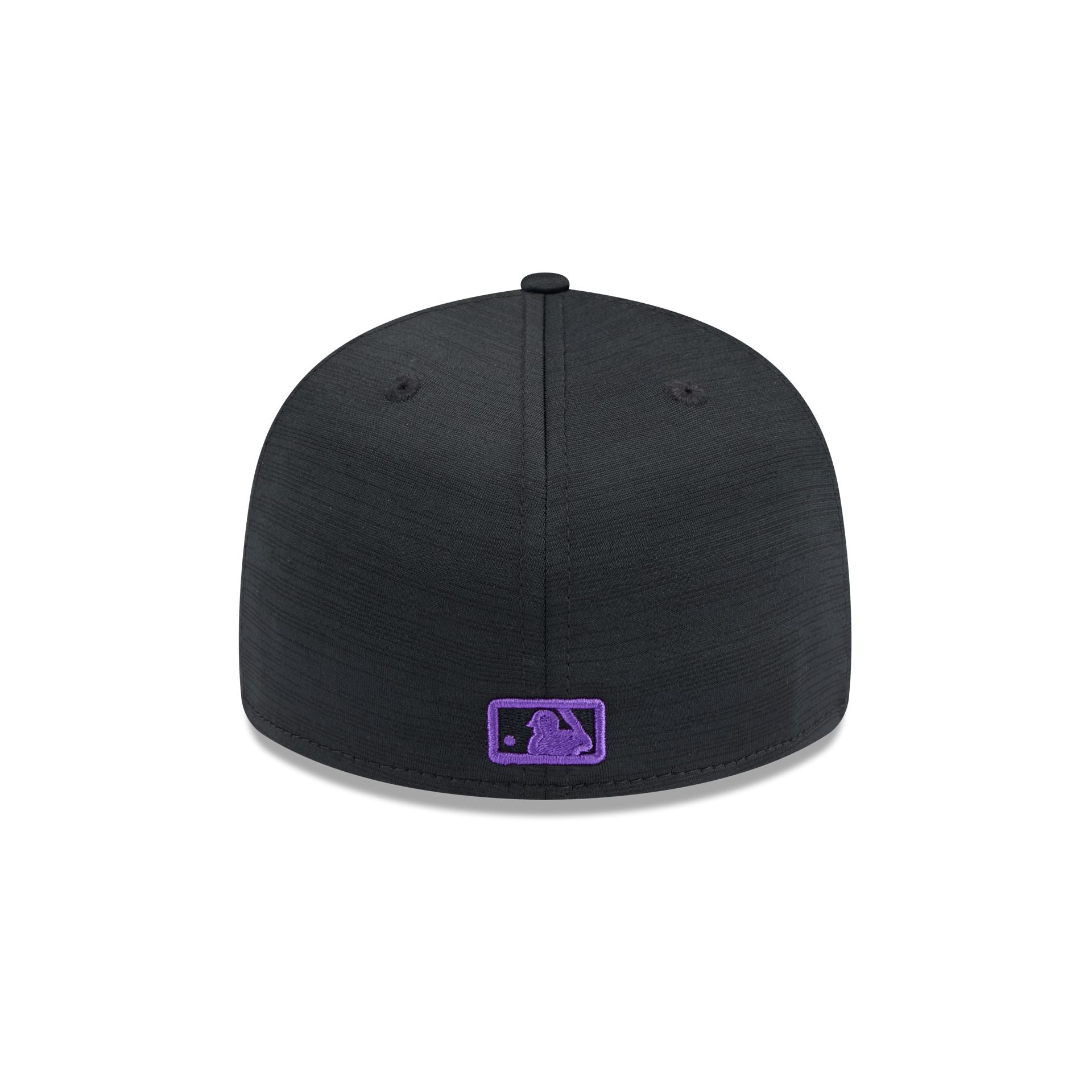 MLB Colorado Rockies CR 59FIFTY 5950 Men's Fitted New Era Hat Cap Black  Purple