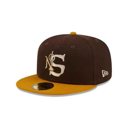 New Orleans Saints Burnt Wood 59FIFTY Fitted Hat