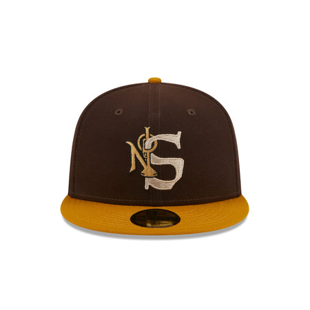 New Orleans Saints Burnt Wood 59FIFTY Fitted Hat