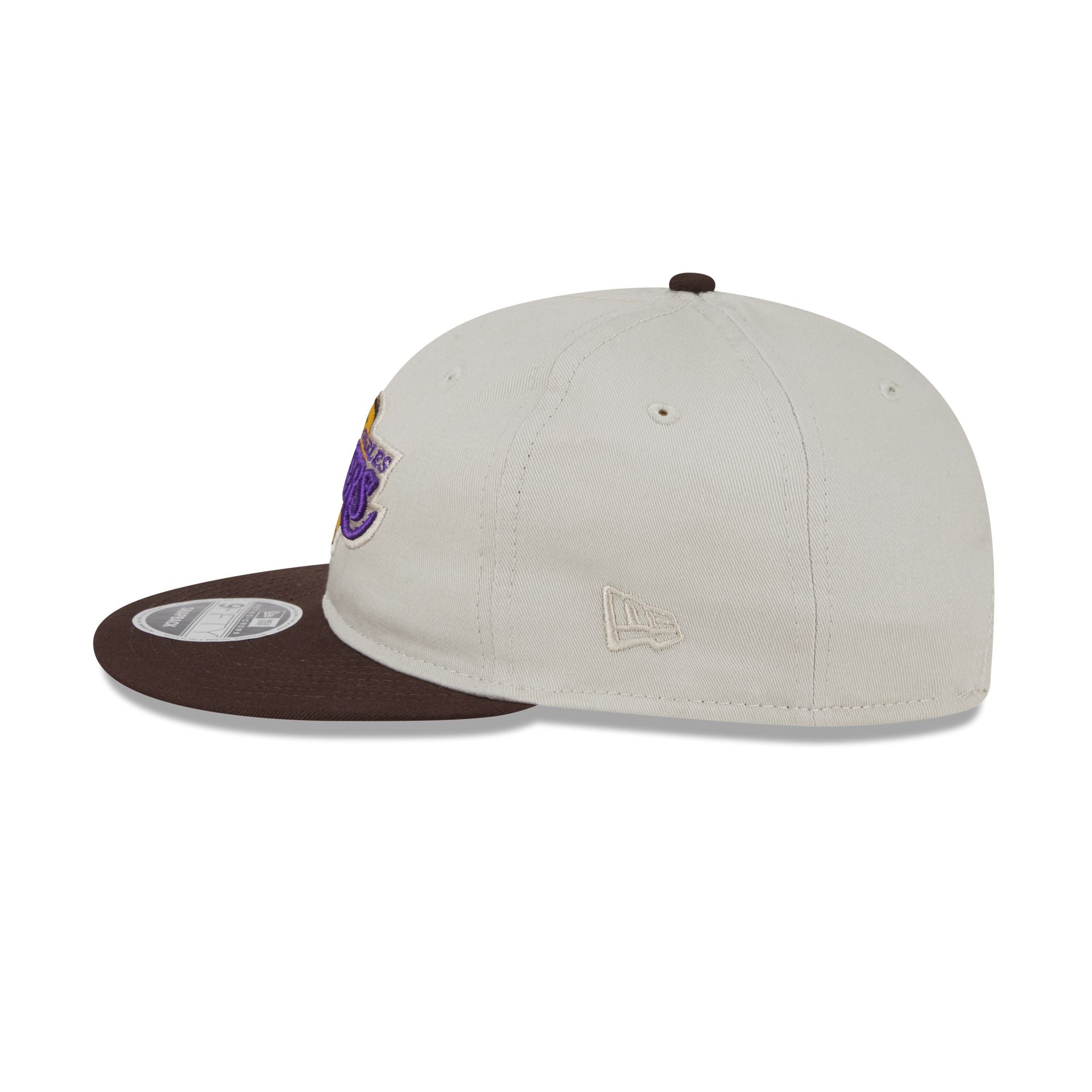 Los Angeles Lakers Two Tone Taupe Retro Crown 9FIFTY Snapback Hat