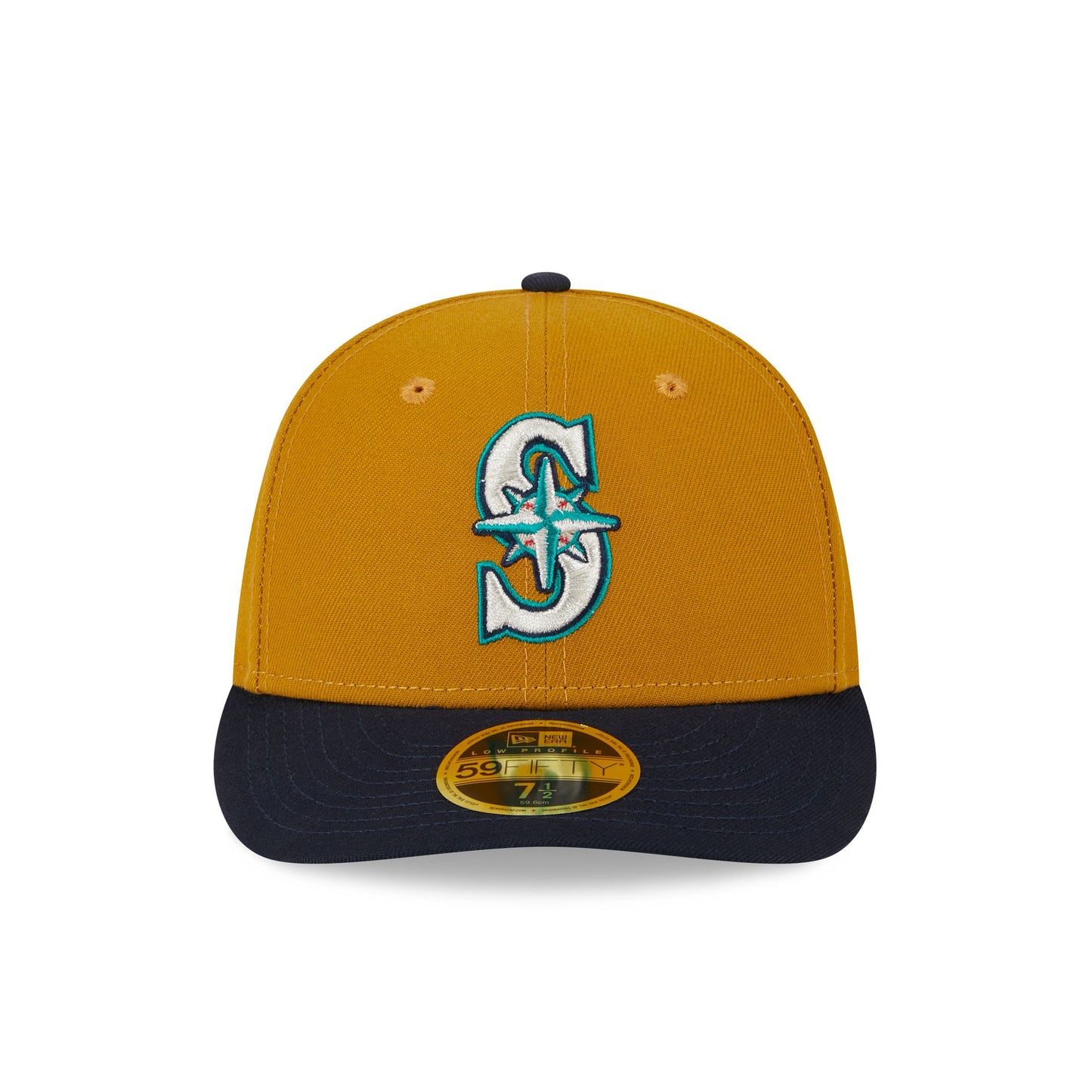 Seattle Mariners Vintage Gold Low Profile 59FIFTY Fitted Hat – New