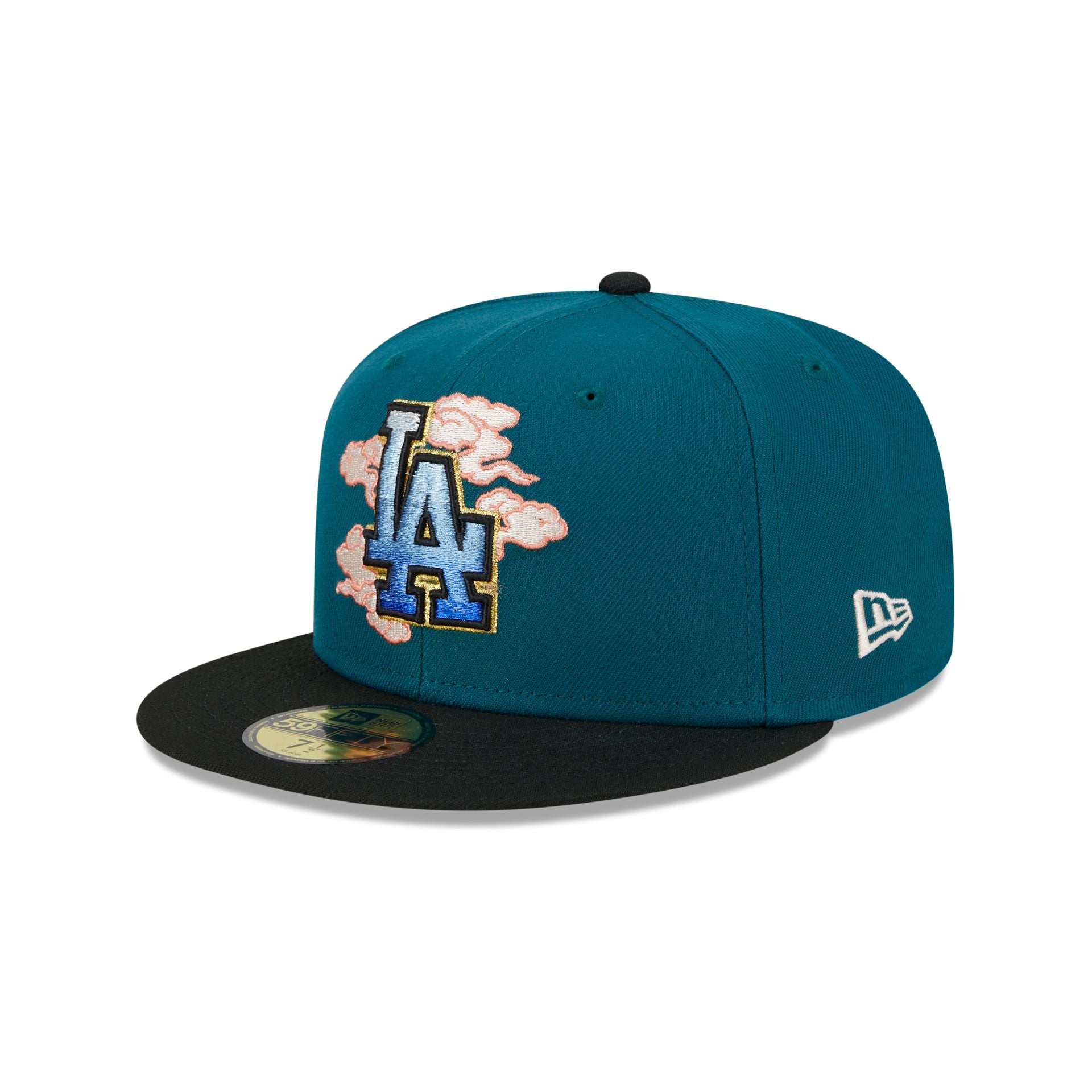 New Era Men LA Dodgers Hats Fitted (Mint Yellow)