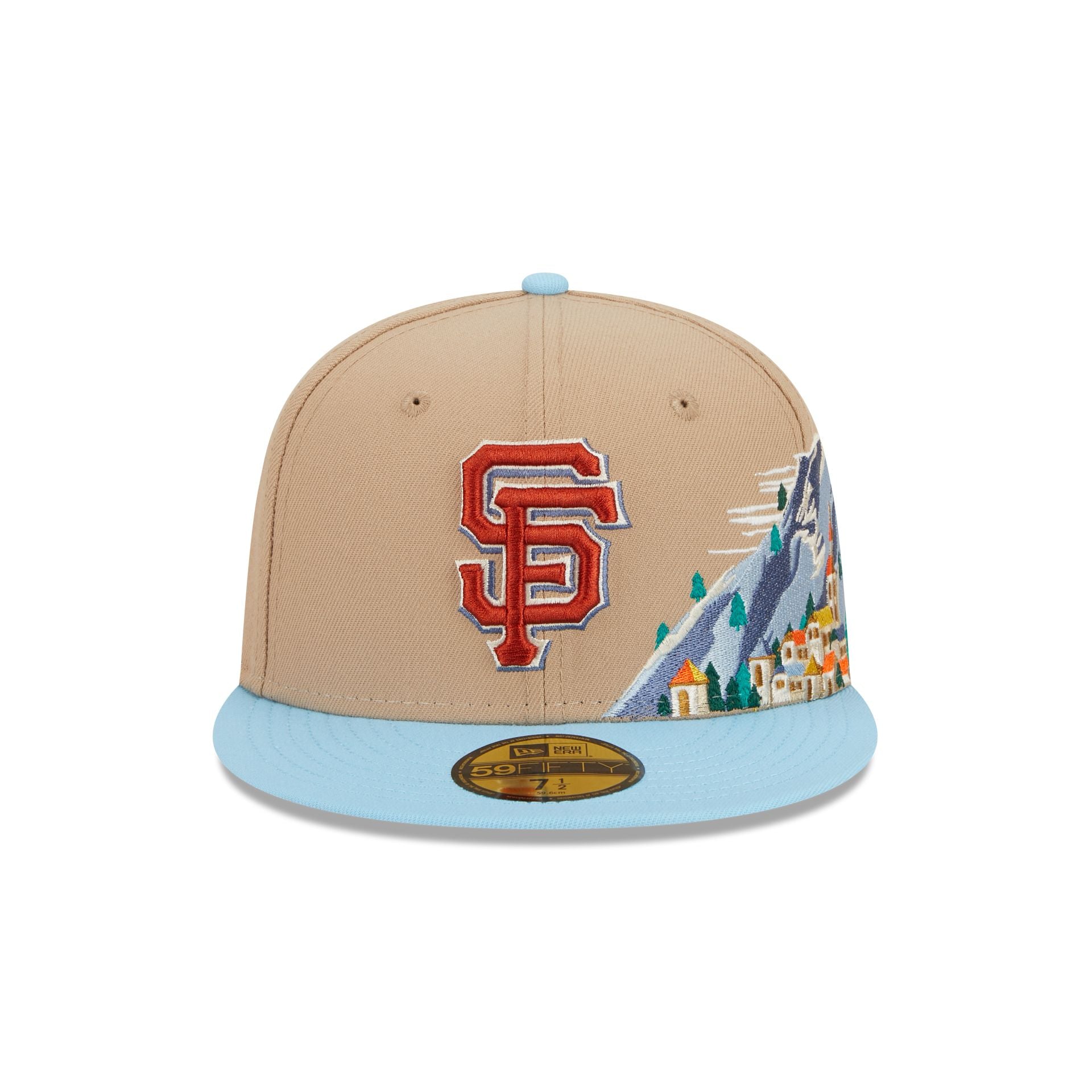 San Francisco Giants Snowcapped 59FIFTY Fitted Hat, Brown - Size: 8, MLB by New Era