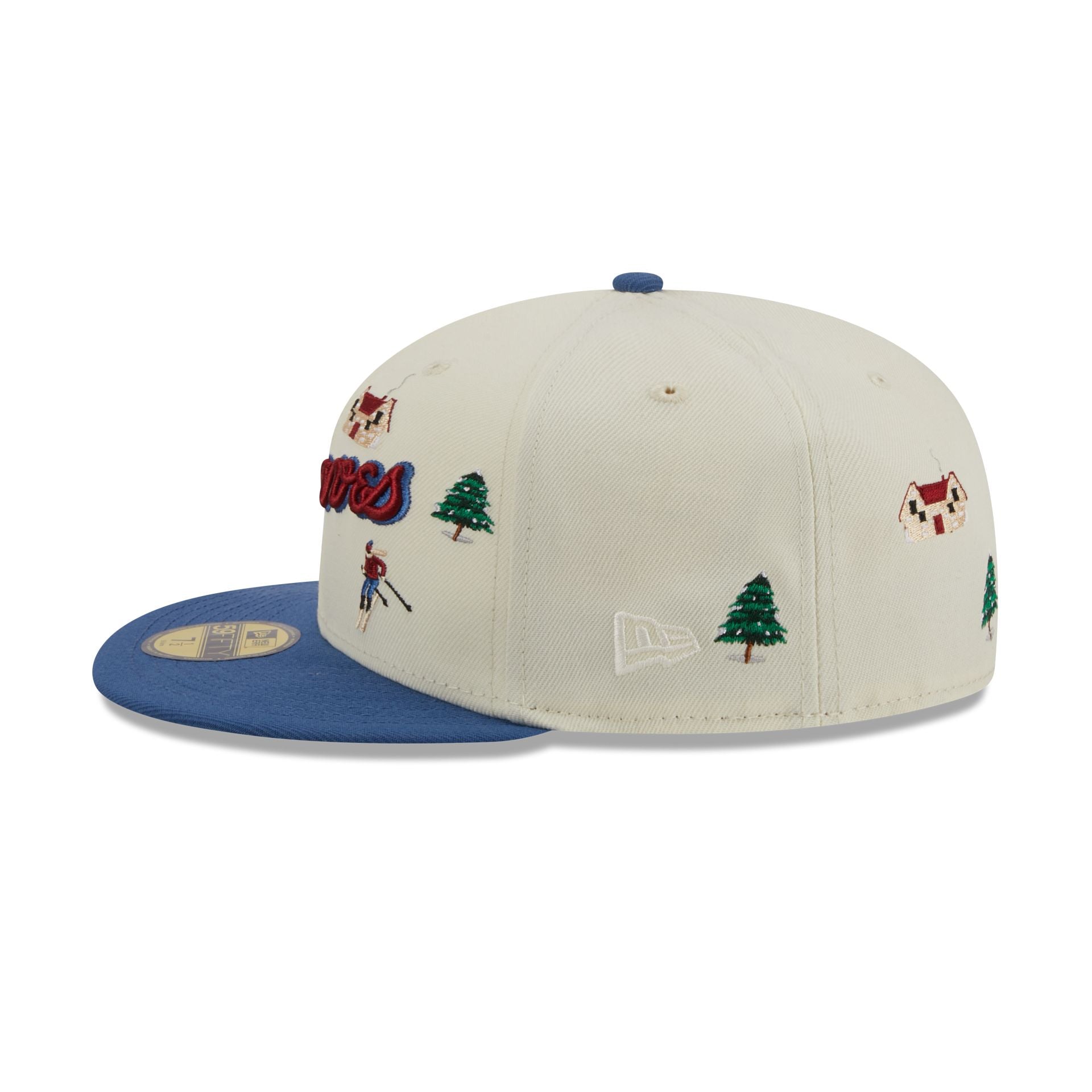 Atlanta Braves Needlepoint 59FIFTY Fitted Hat – New Era Cap