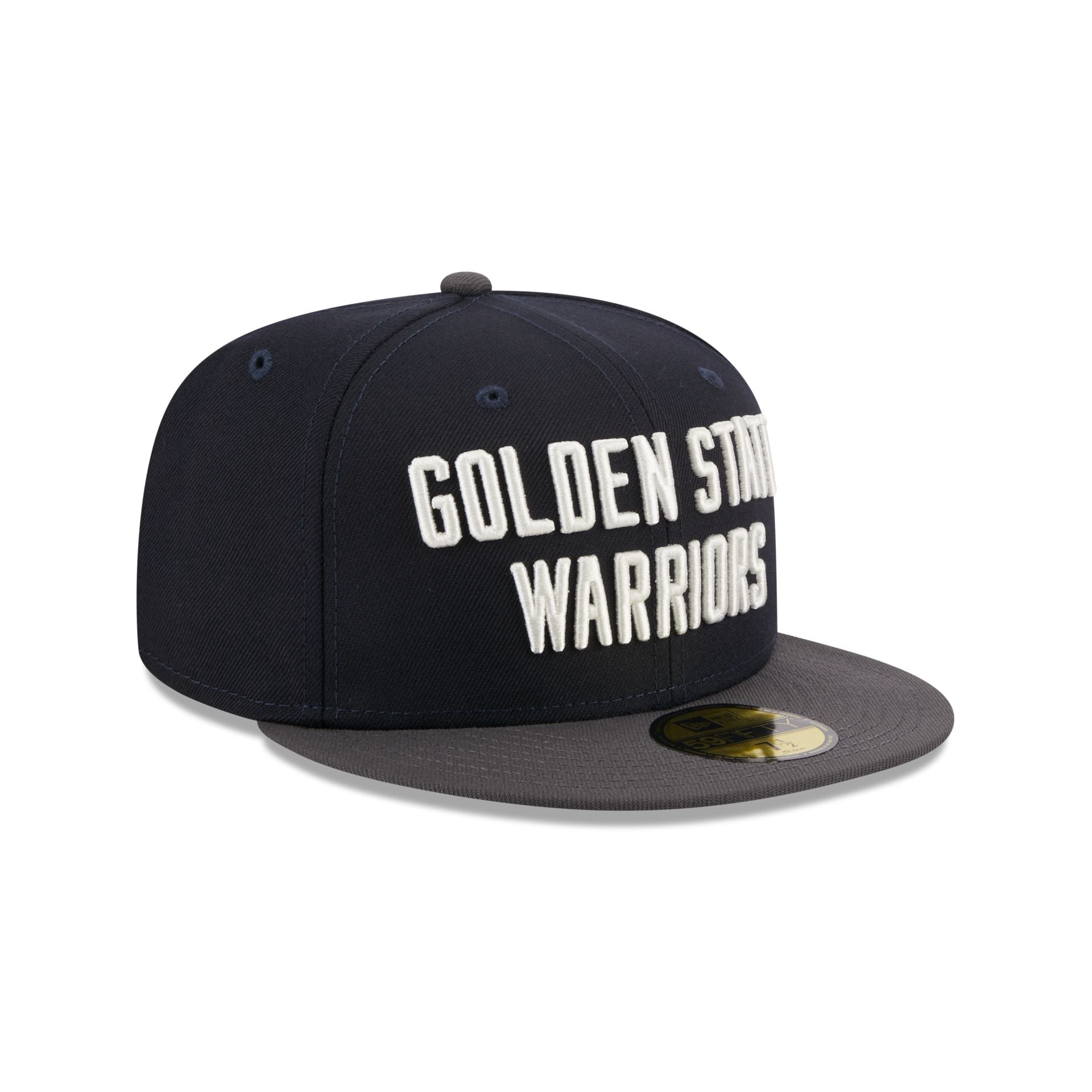 Golden State Warriors Navy Crown 59FIFTY Fitted Hat New Era Cap