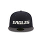 Philadelphia Eagles Navy Crown 59FIFTY Fitted Hat