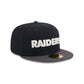 Las Vegas Raiders Navy Crown 59FIFTY Fitted Hat