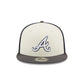 Atlanta Braves Graphite Visor 9FIFTY Snapback Hat