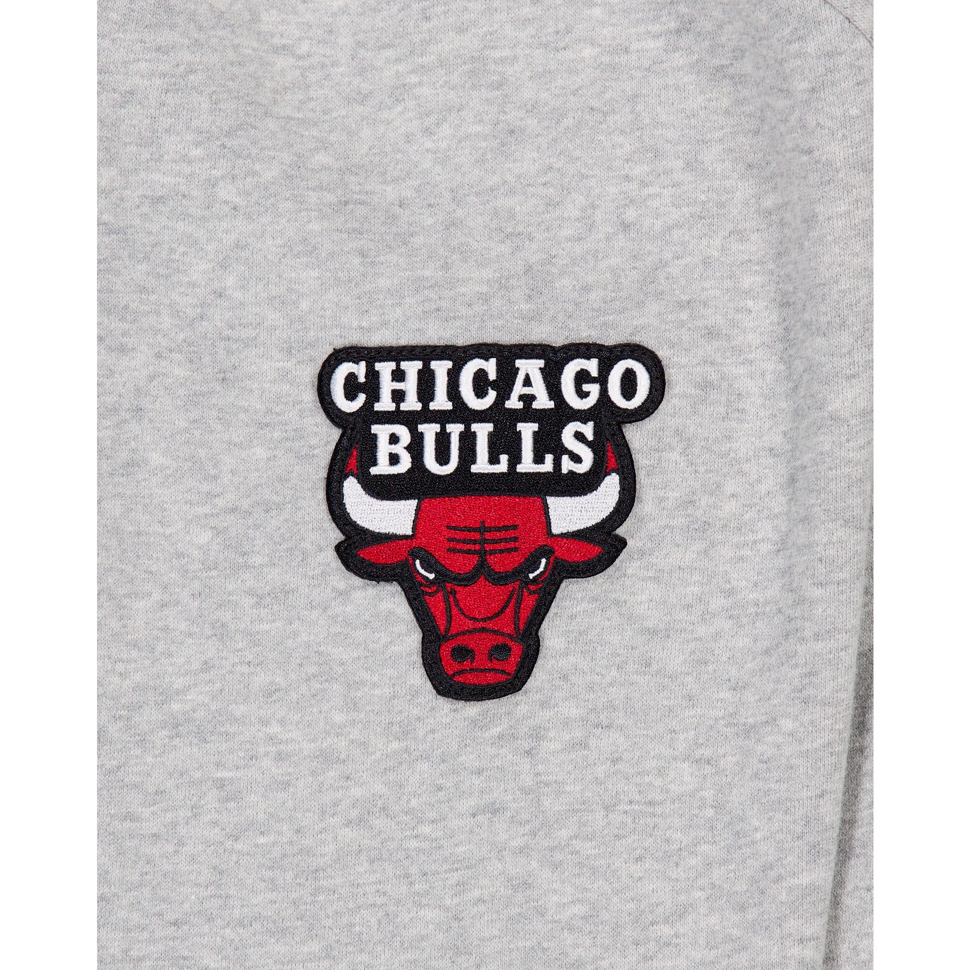 Chicago Bulls Gray Logo Select Full-Zip Hoodie