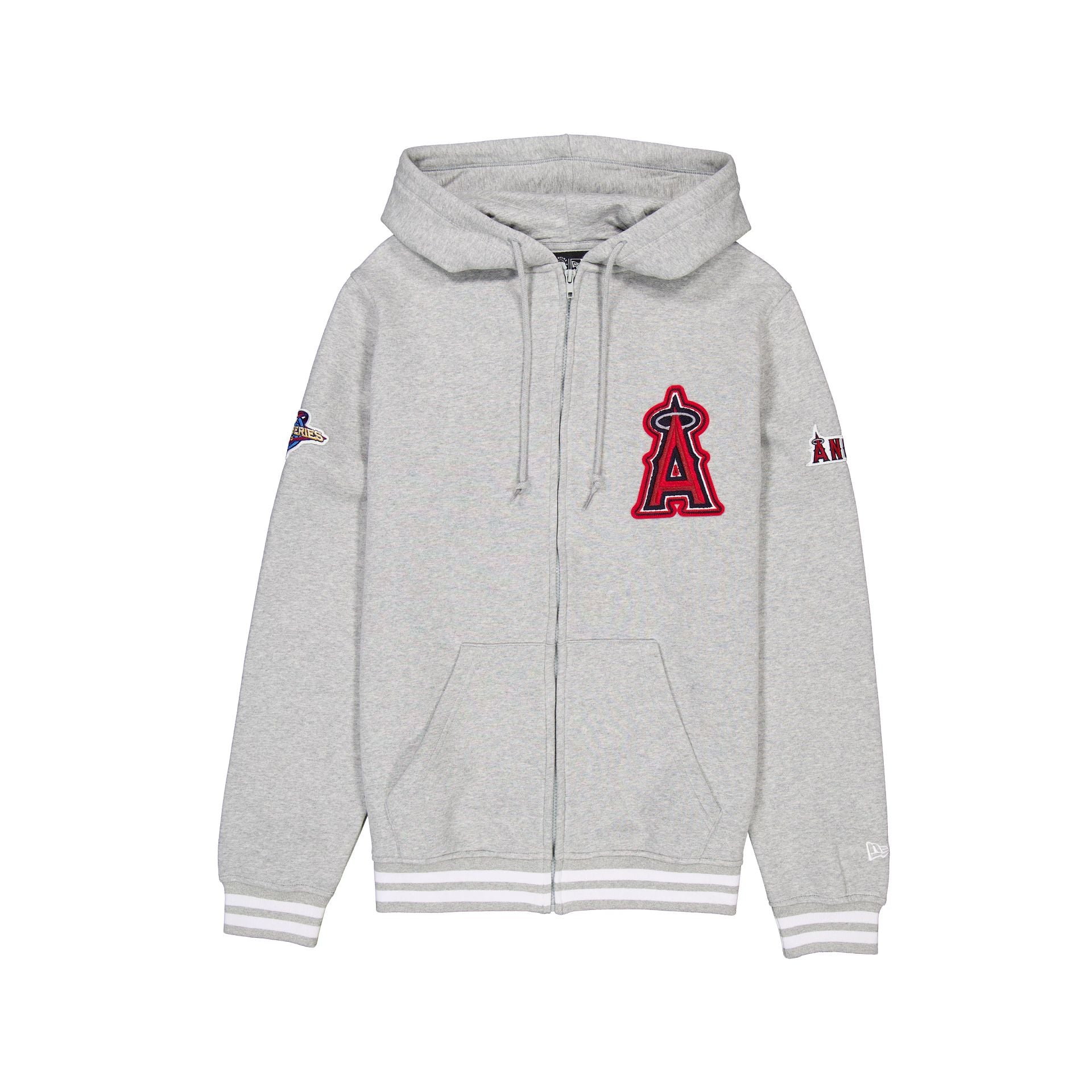 Los Angeles Angels Gray Logo Select Full-Zip Hoodie