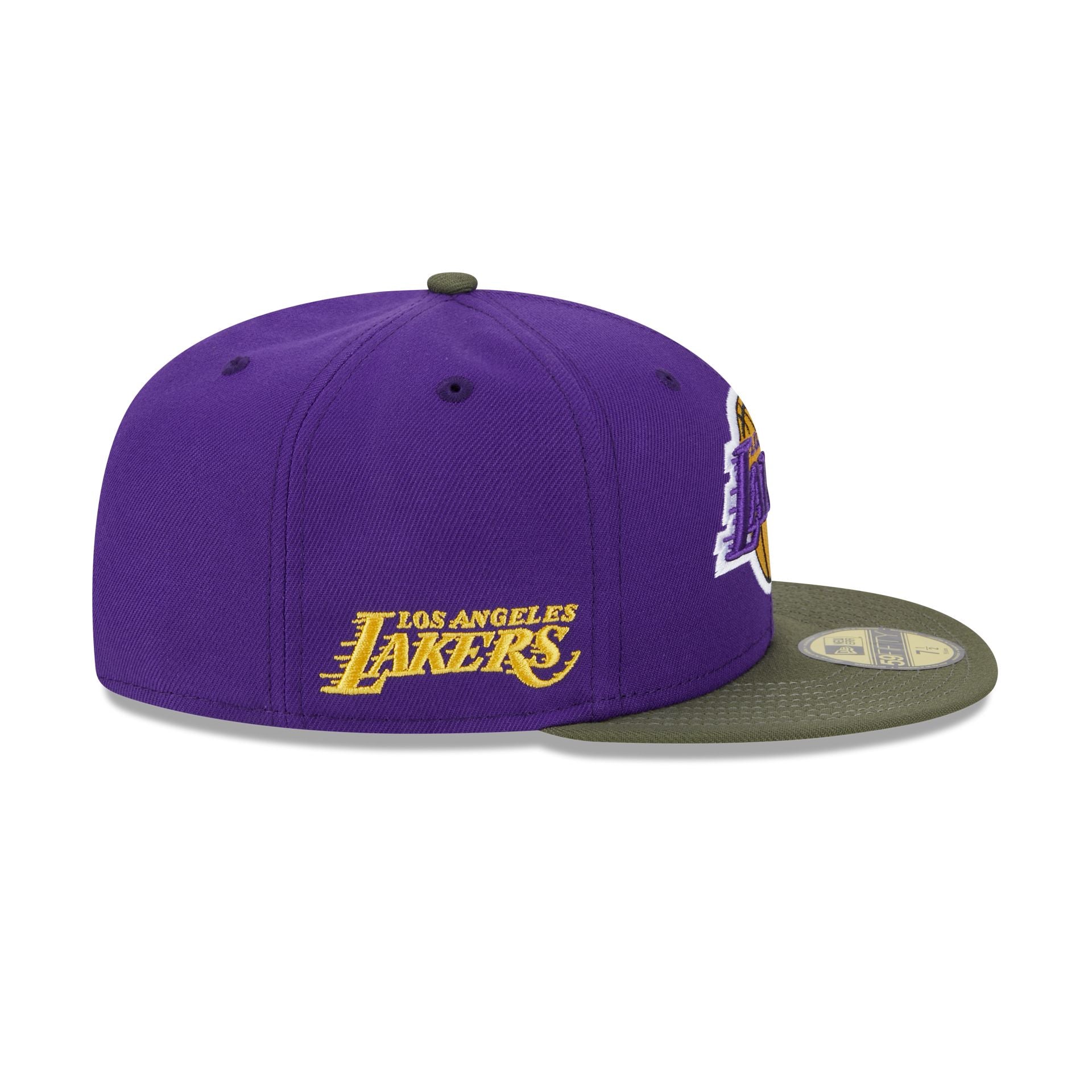 Los Angeles Lakers Olive Visor 59FIFTY Fitted Hat – New Era Cap