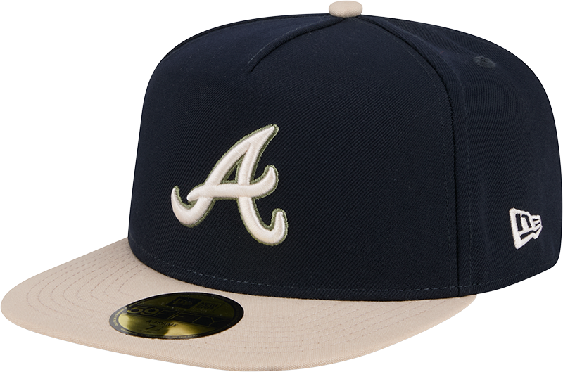 Atlanta Braves Canvas 59FIFTY A-Frame Fitted Hat