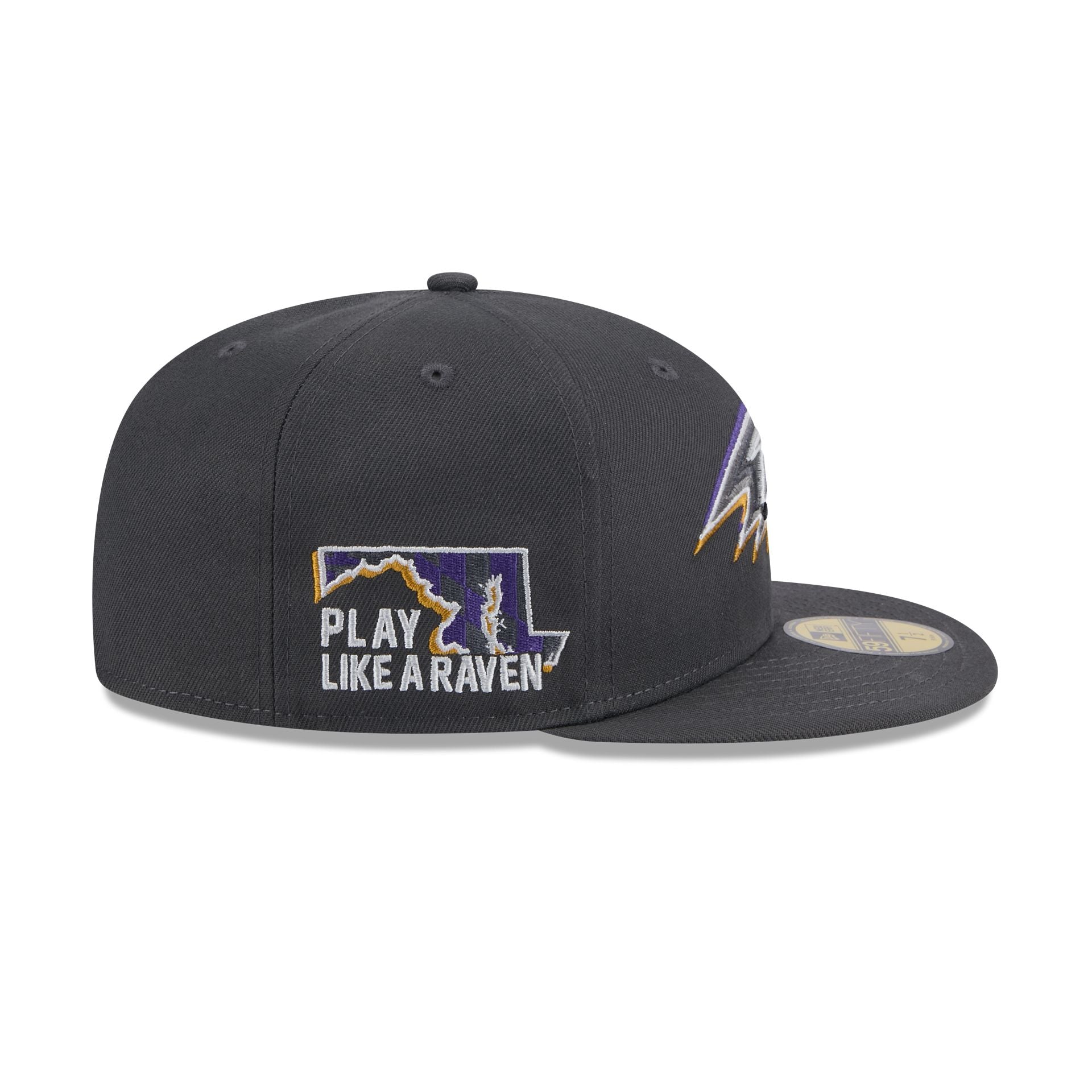 Baltimore Ravens 2024 Draft Gray 59FIFTY Fitted Hat New Era Cap