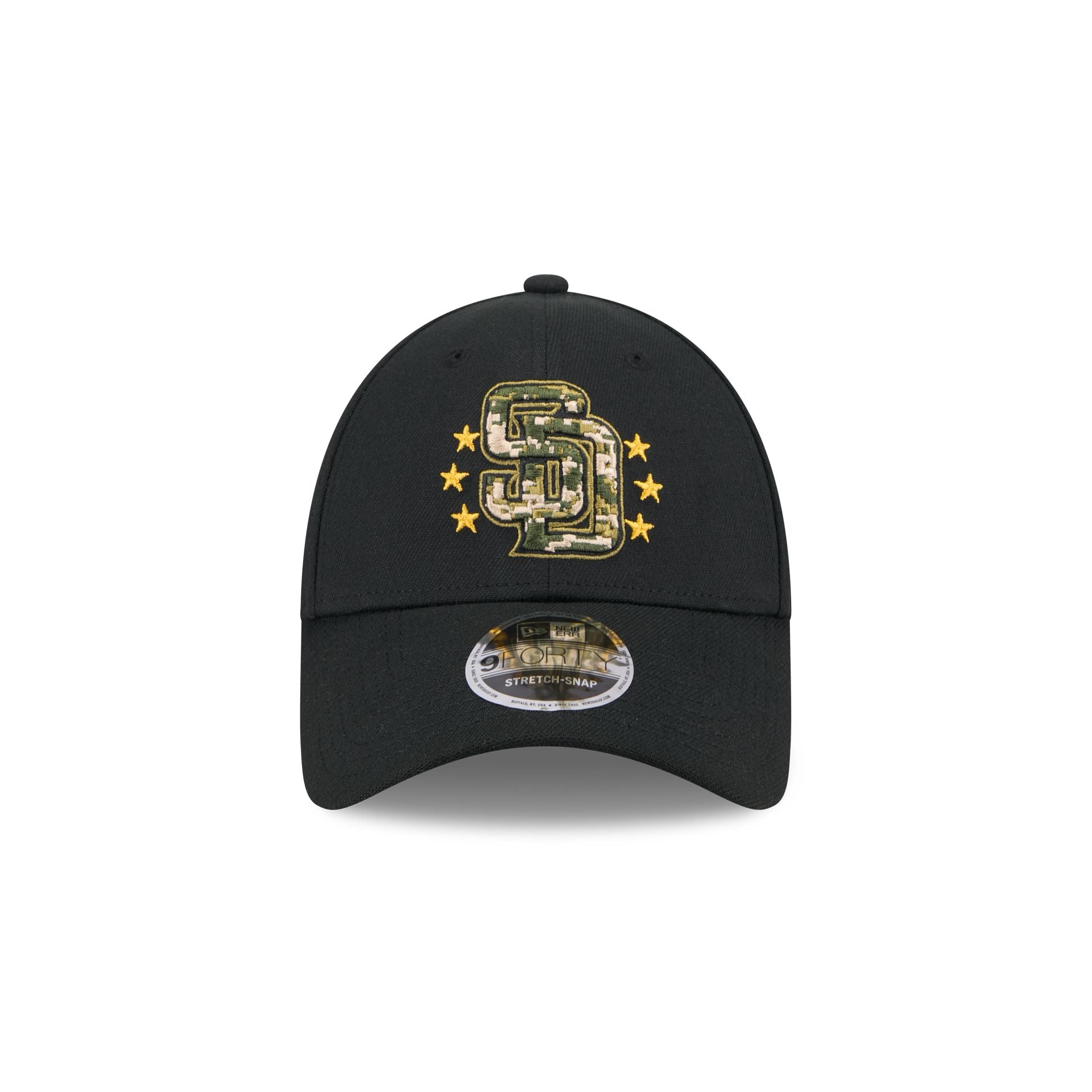 San Diego Padres Armed Forces Day 2024 Kids 9FORTY Stretch-Snap Hat
