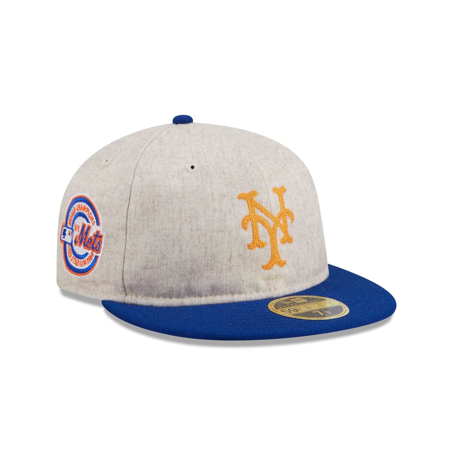 New York Mets Melton Wool Retro Crown 59FIFTY Fitted Hat – New 