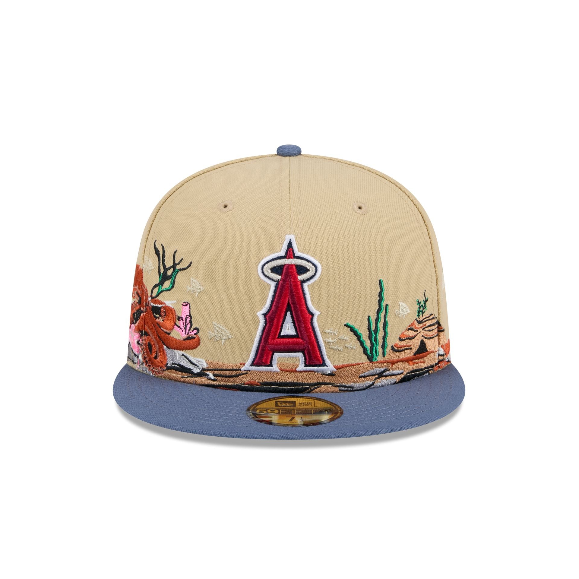 Los Angeles Angels Team Landscape 59FIFTY Fitted Hat