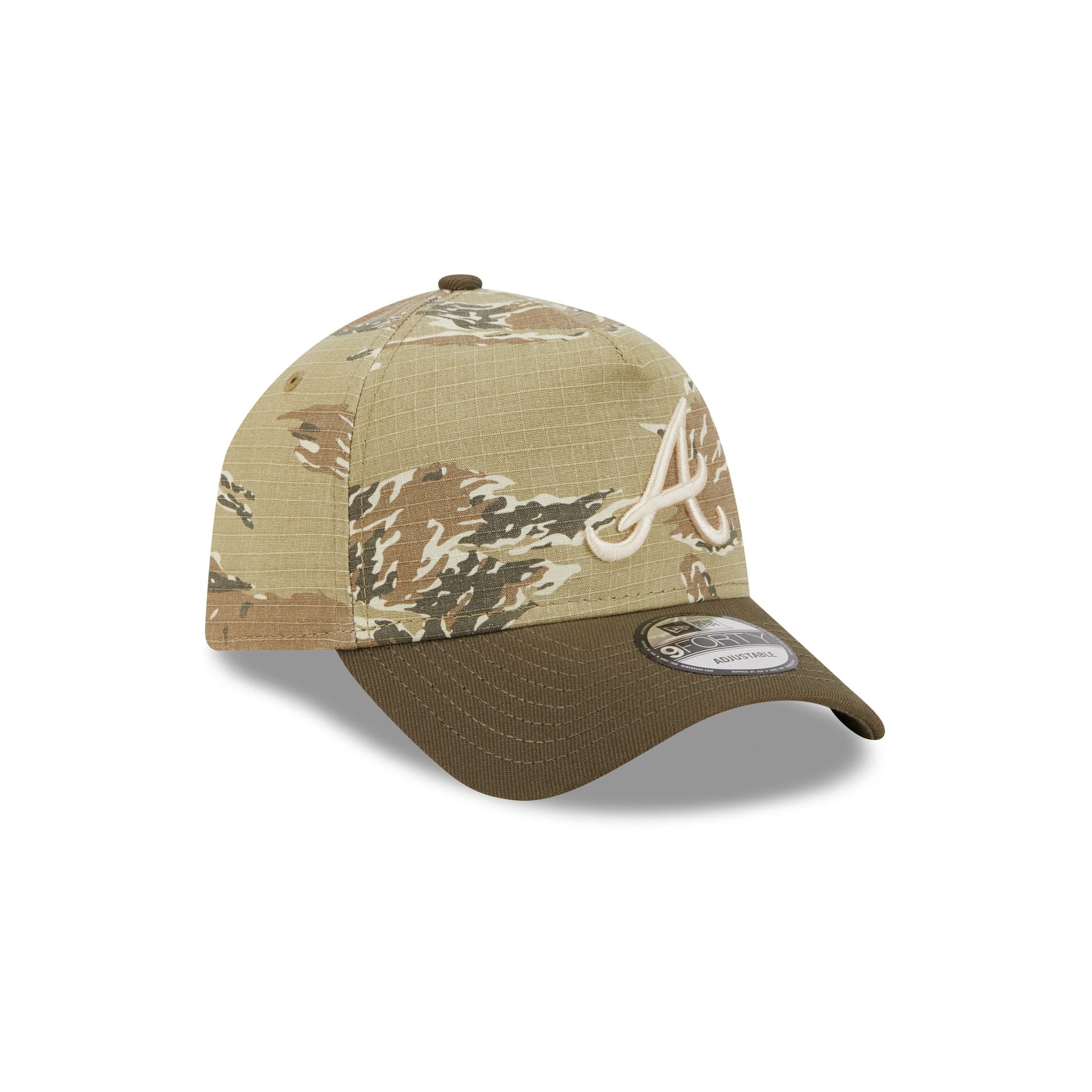 Atlanta Braves Tiger Camo 9FORTY A-Frame Snapback Hat – New Era Cap