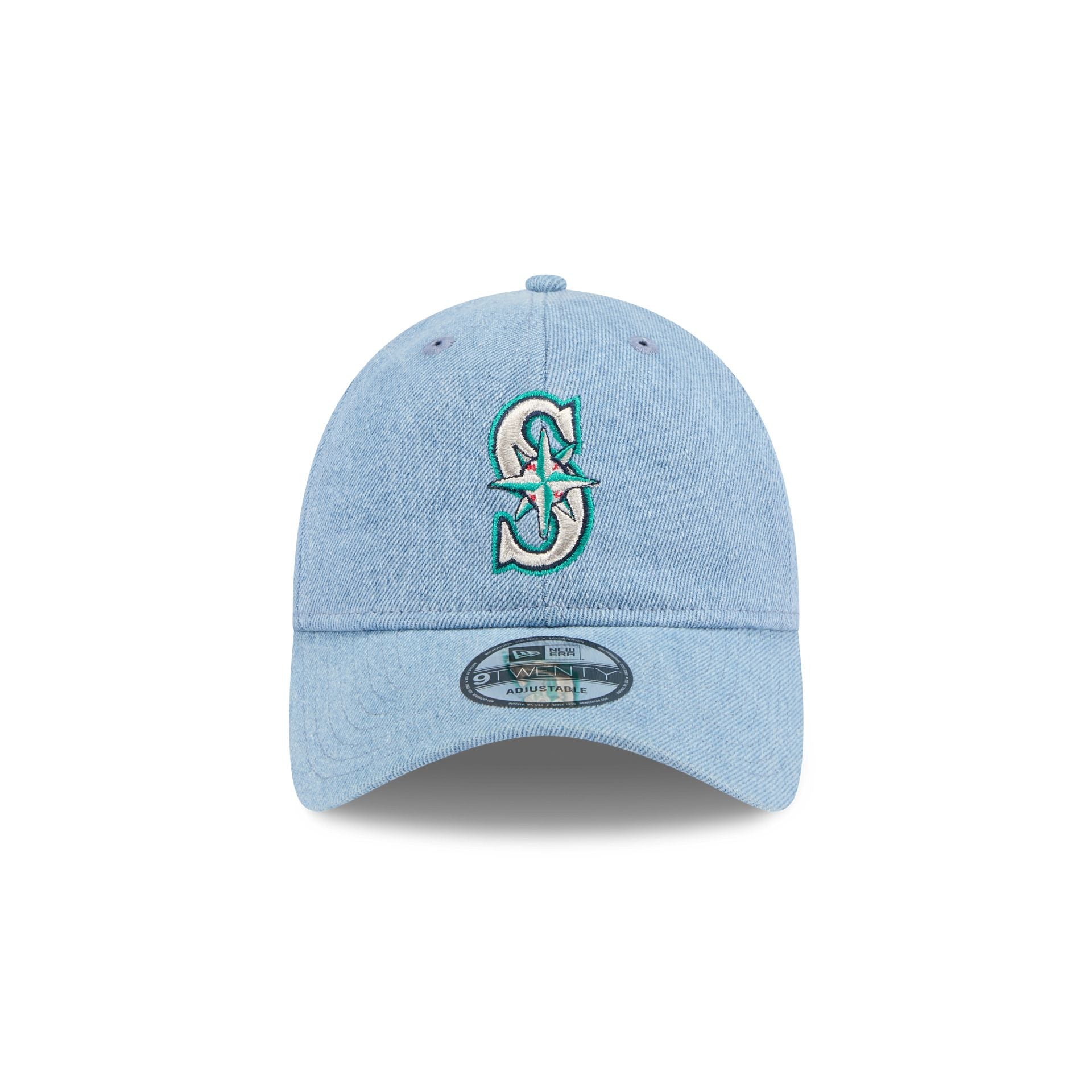 Seattle Mariners Washed Denim 9TWENTY Adjustable Hat