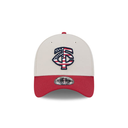 Minnesota Twins Independence Day 2024 39THIRTY Stretch Fit Hat