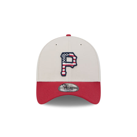 Pittsburgh Pirates Independence Day 2024 39THIRTY Stretch Fit Hat