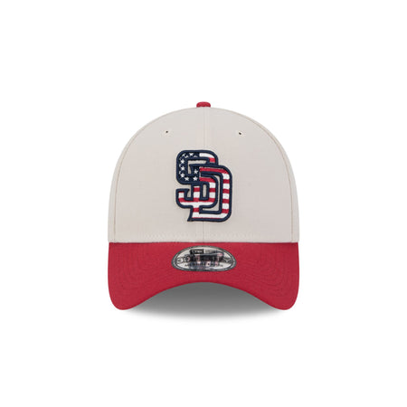 San Diego Padres Independence Day 2024 39THIRTY Stretch Fit Hat